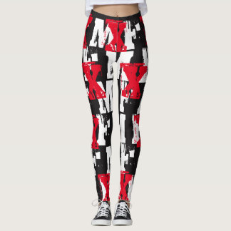 MixxedFit® inspirerade MF föreställer damasker Leggings