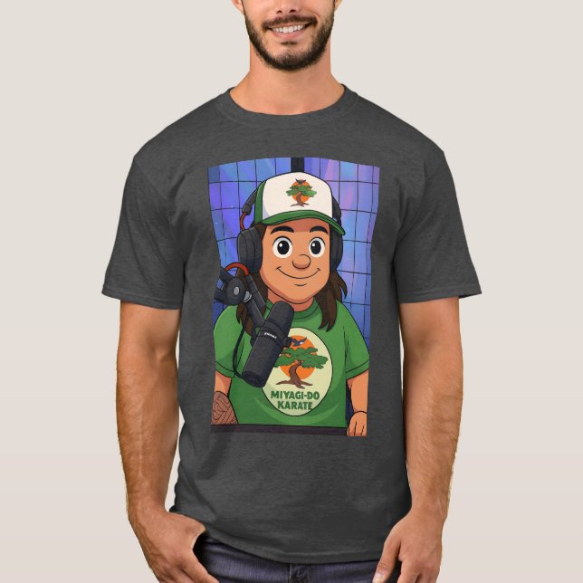MiyagiDo Karate Anime-present T Shirt (Framsida)