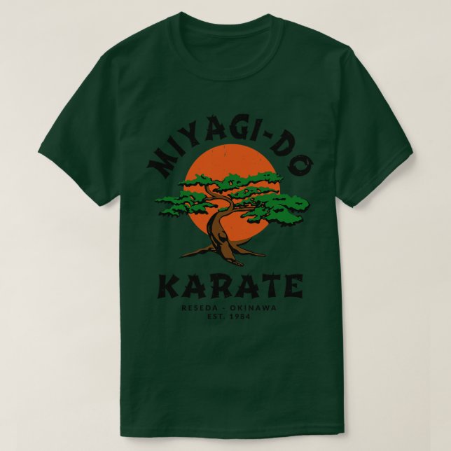 MiyagiDo Karate Reseda Okinawa Est 1984 T Shirt (Design framsida)