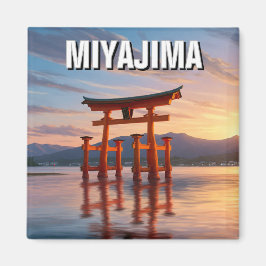 Miyajima Flytande Torii Itsukushima Shrine Travel Magnet