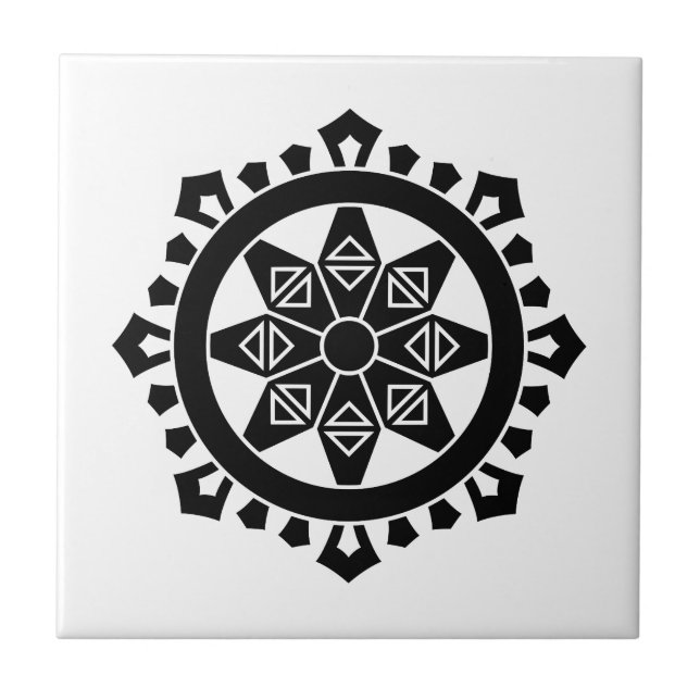 Miyake dharma charka kakelplatta (Framsidan)