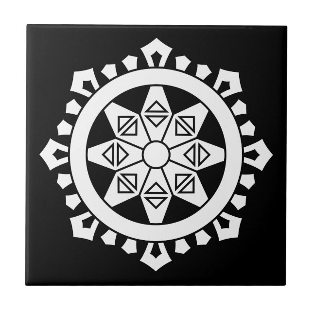 Miyake dharma charka kakelplatta (Framsidan)