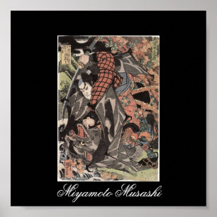Miyamoto Musashi Painting, c. 1 800 Poster