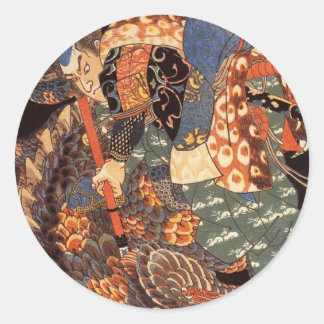 Miyamoto Musashi Runt Klistermärke