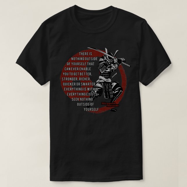 Miyamoto Musashi Samurai, Ronin  T Shirt (Design framsida)