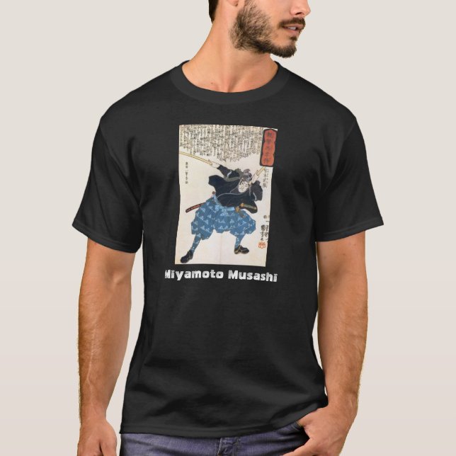 Miyamoto Musashi som målar C. 1800's T-shirt (Framsida)
