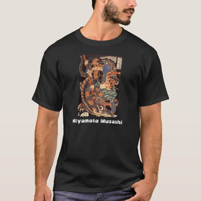 Miyamoto Musashi som målar C. 1800's Tee Shirt (Framsida)