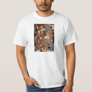Miyamoto Musashi som målar C. 1800's, värderar T-shirt