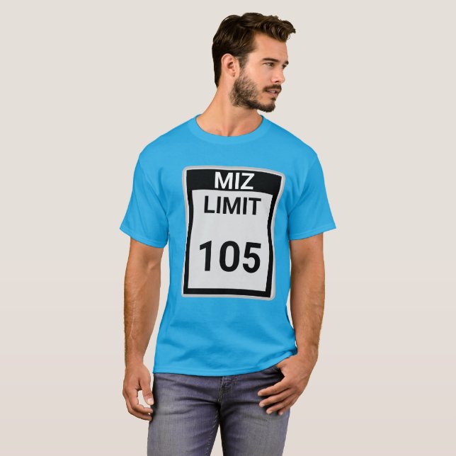 Miz Hastighetsgräns 105 T Shirt (Hel framsida)