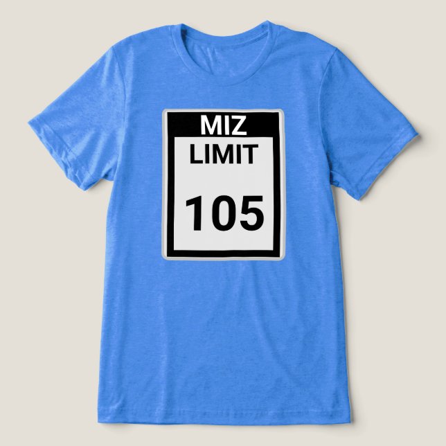 MIZ Hastighetsgräns T Shirt (Design Framsida)