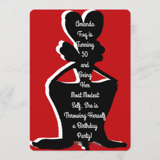 Miz Modesty Drag Queen Birthday Inbjudan