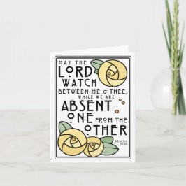 Mizpah | Lord Watch mellan mig och The | Ro Kort