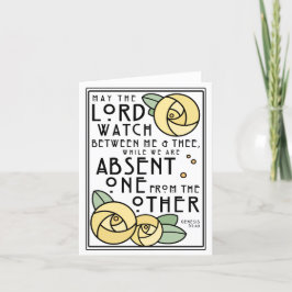 Mizpah | Lord Watch mellan mig och The | Ro Kort