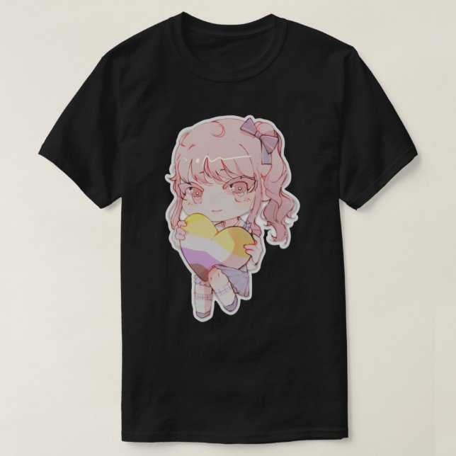 mizuki akiyama-projekt sekai pride non binary stic t shirt (Design framsida)