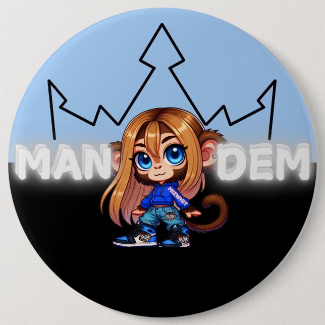 MizWhit - Mandem Collection -SVBK- SILVERBCKK TTV Knapp (Framsida)