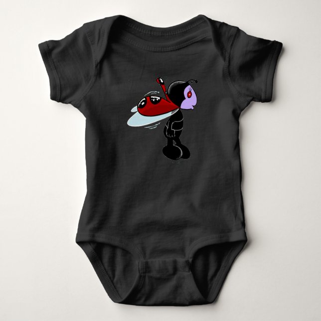 Mizz Ladybug Baby Body T Shirt (Framsida)
