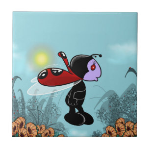Mizz Ladybug Kakelplatta
