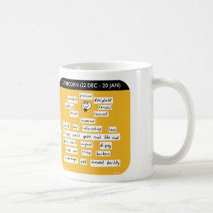MJ1445 mahoney joe, capricorn, starsign, zodiac Kaffemugg