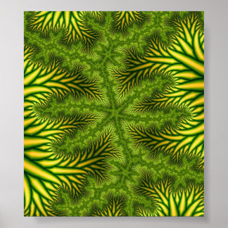 "MJ" Fractal Art Poster