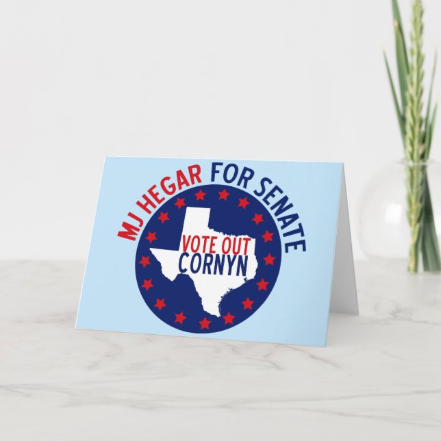 MJ Hegar för senaten Kort (Framsida)