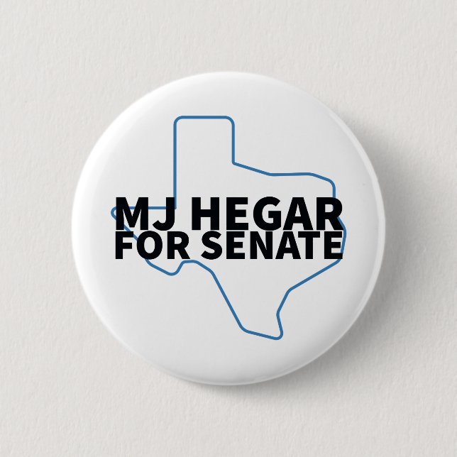 MJ Hegar for US Senate Button Knapp (Framsida)
