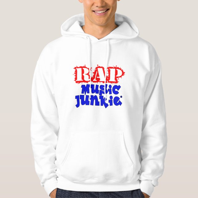MJ Logotyp Red Blue Hoodie (Framsida)