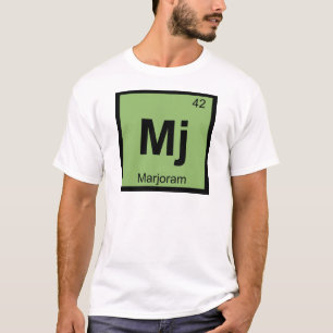 Mj - Marjoram Chemistry Periodic Bord Symbol Tee