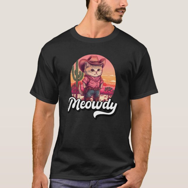 Mja Texas Katt Meme Country Musik Cowgirl Söt C T Shirt (Framsida)