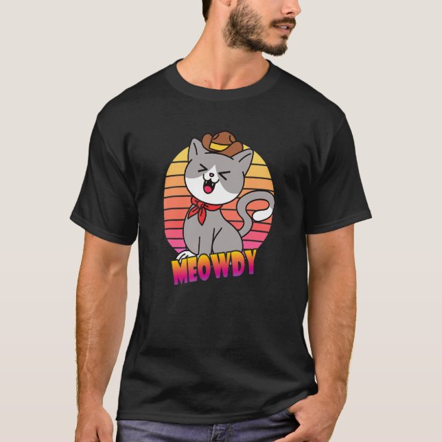 Mjau Katt T Shirt (Framsida)
