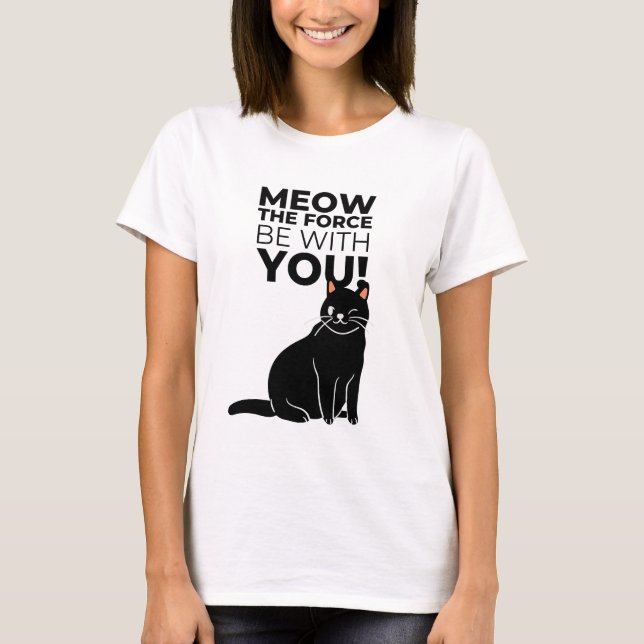 Mjau kraften  t shirt (Framsida)