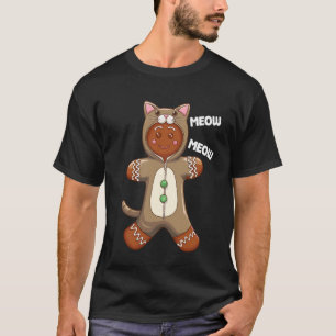 Mjau Mjau fejk jul katt pepparkaksgubbe T Shirt