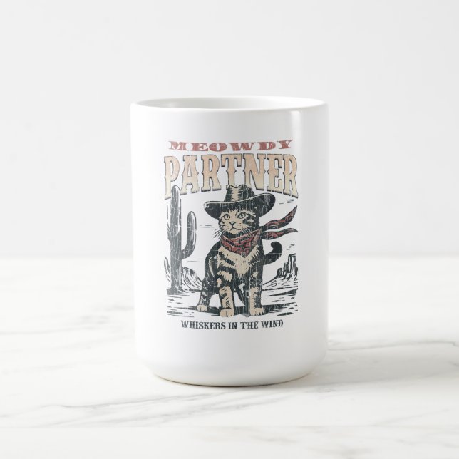Mjau Partner Cowboy Katt  Kaffemugg (Center)