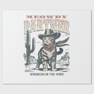 Mjau Partner Cowboy Katt Presentpapper