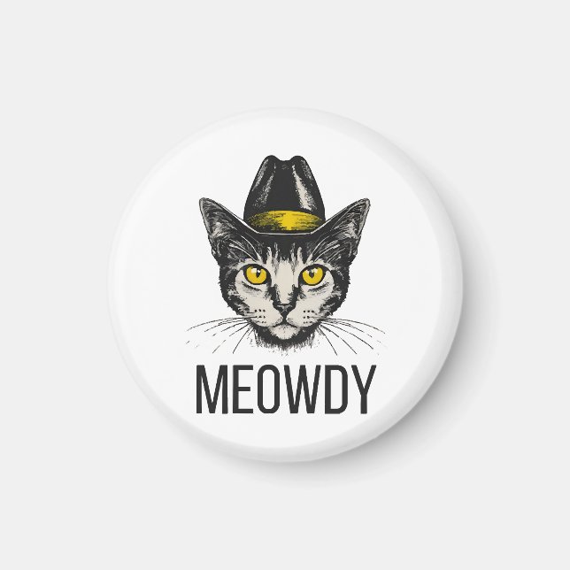 Mjau rolig katt magnet (Framsidan)