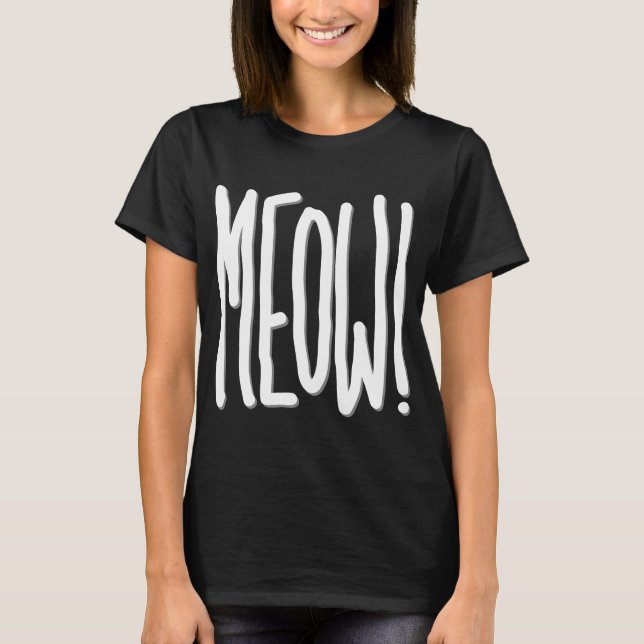 Mjau! T Shirt (Framsida)