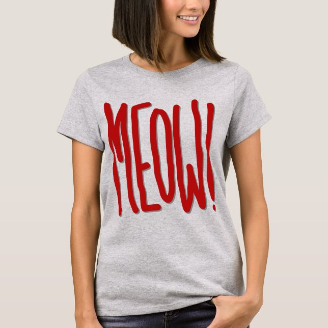 Mjau! T Shirt (Framsida)