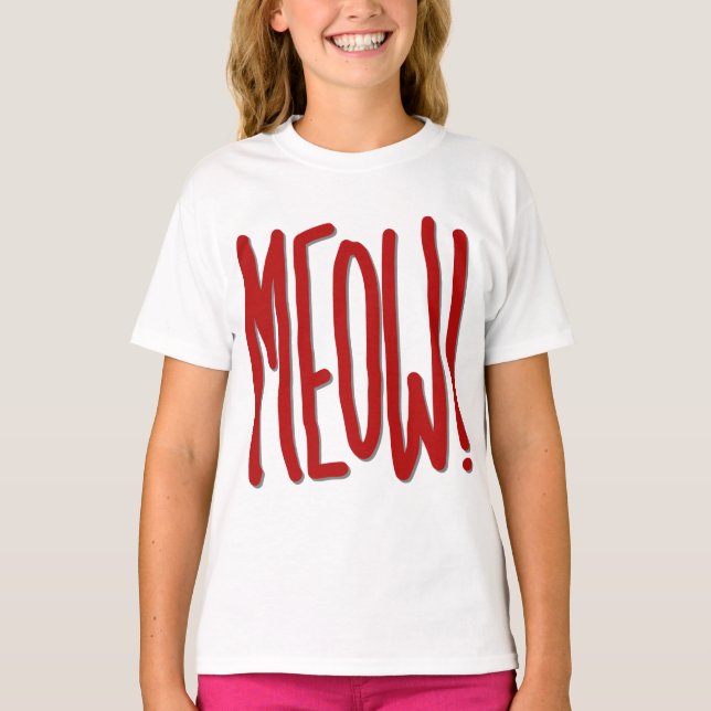 Mjau! T Shirt (Framsida)