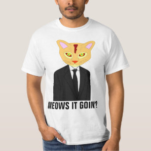 Mjauar det på gång? Orange Katt T-shirt