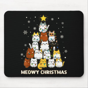 Mjauig julgran God julkatmas Kattälskare för mig Musmatta