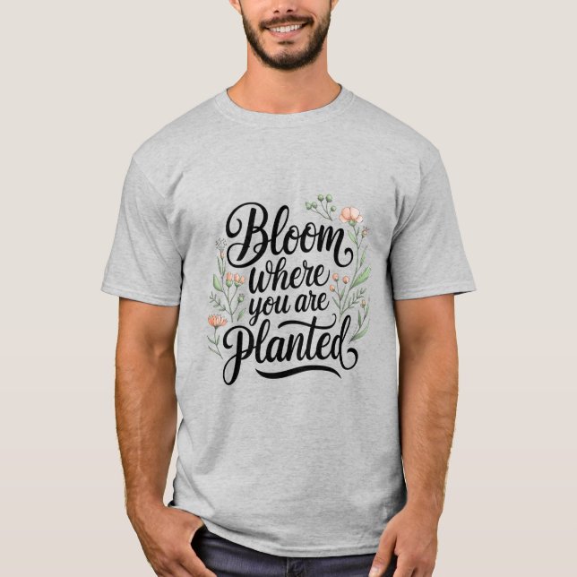 Mjöl - Bloom där du är planerad T Shirt (Framsida)