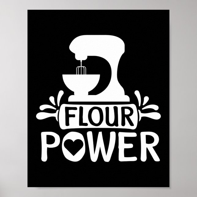 Mjöl Bread Baker Baking Poster (Framsidan)