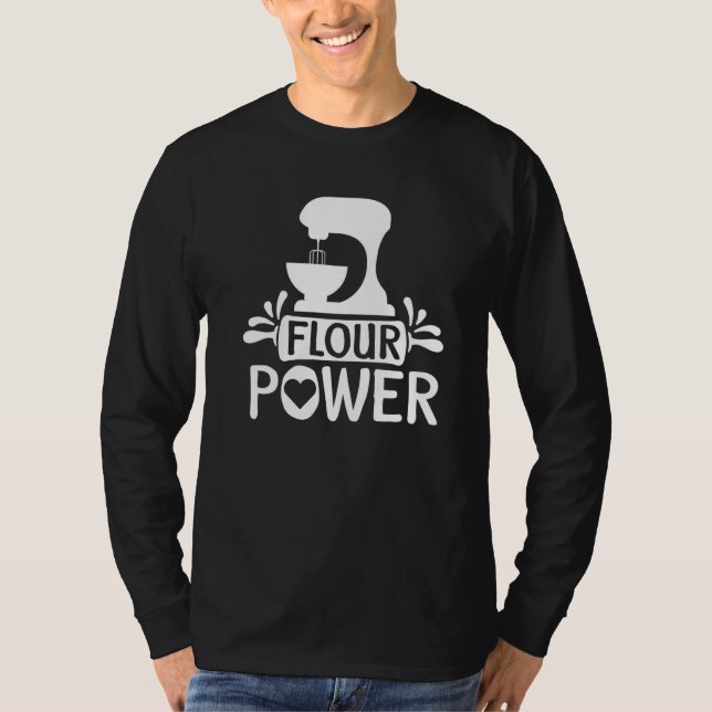 Mjöl Bread Baker Baking T Shirt (Framsida)