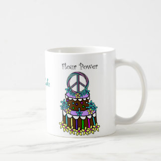 Mjöl driver kaffemugg