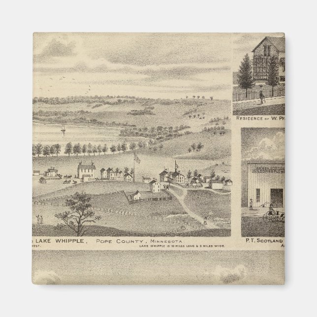 Mjöl Mills, Isenours Glenwood, Minnesota Magnet (Framsidan)