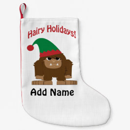 Mjöla Helgdagar! Jul Sasquatch Liten Julstrumpa