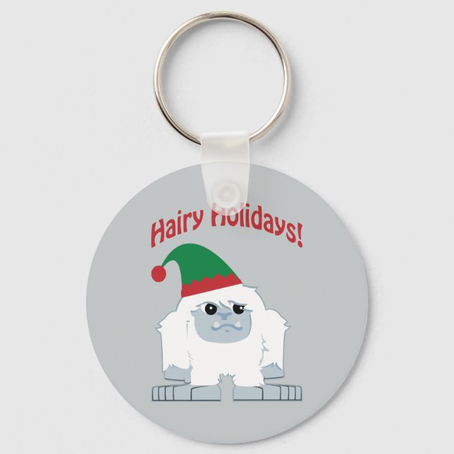Mjöla Helgdagar! Jul Yeti Nyckelring (Framsida)