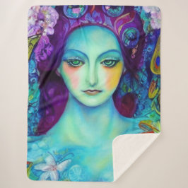 Mjöldrottning med fjärilar