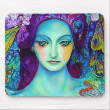 Mjöldrottning med fjärilar