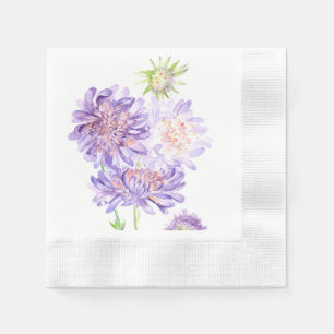 mjöliga blommor pappersservett