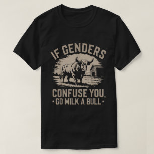 Mjölk a Bull Funny Farm Quote Vintage Design T Shirt